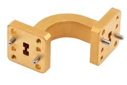 WRD-180 Waveguide E-Bend with UG Square Cover Flange Operating from 18 GHz to 40 GHz（图2）