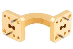 WRD-180 Waveguide H-Bend with UG Square Cover Flange Operating from 18 GHz to 40 GHz（图2）