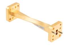 WRD-180 90 Degree Waveguide Twist with a UG Square Cover Flange Operating from 18 GHz to 40 GHz in Brass（图2）