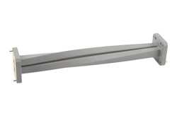 WRD-650 90 Degree Waveguide Twist with a UG Square Cover Flange Operating from 6.5 GHz to 18 GHz in Brass（图2）
