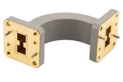 WRD-750 Waveguide E-Bend with UG Square Cover Flange Operating from 7.5 GHz to 18 GHz（图2）