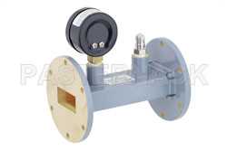 WR-137 Waveguide Pressurizing Section 4.25 Inch Length, UG-344/U Round Cover Flange from 5.85 GHz to 8.2 GHz（图2）
