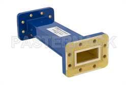 WR-137 to WR-112 Waveguide Transition 6 Inch Length, CPR-137G Grooved Flange to CPR-112G Grooved Flange（图2）