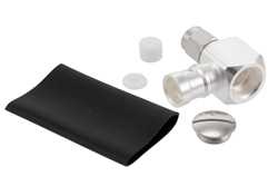 SMA Male Right Angle Low PIM Connector Solder Attachment for SPP-250-LLPL, SPF-250, SPO-250, 1/4