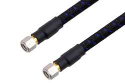 1.0mm公头转1.0mm公头精密电缆组件，使用PE-TC110同轴电缆，RoHS，12英寸
