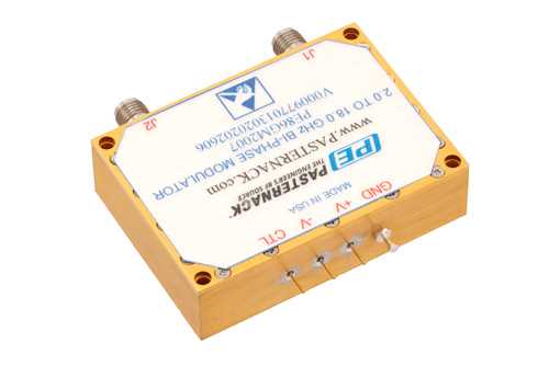 双相调制器，2 GHz~18 GHz，0/180度，TTL控制，速度35nsec，SMA