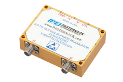 双相调制器，2 GHz~18 GHz，0/180度，TTL控制，速度35nsec，SMA